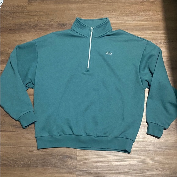 Alo Accolade Winter Ivy 1/4 Pullover Sweatshirt size M( see measurements) - Picture 8 of 15